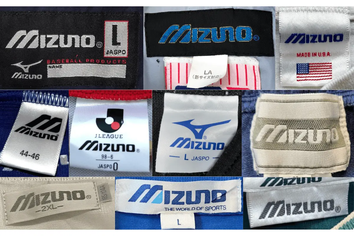 1990s Mizuno tags