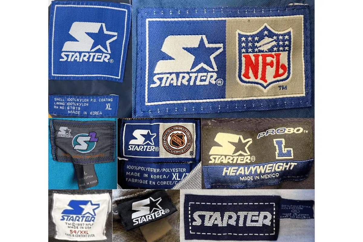 1990s vintage Starter tags