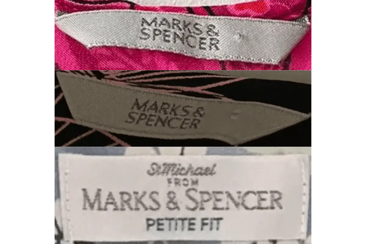 1990s Marks & Spencer tags