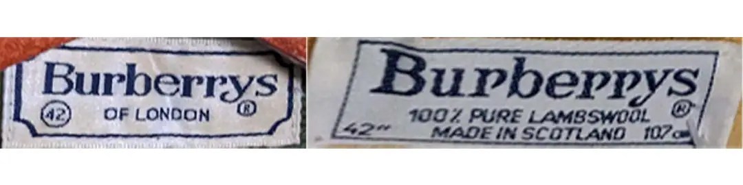 Burberry etiqueta precio top