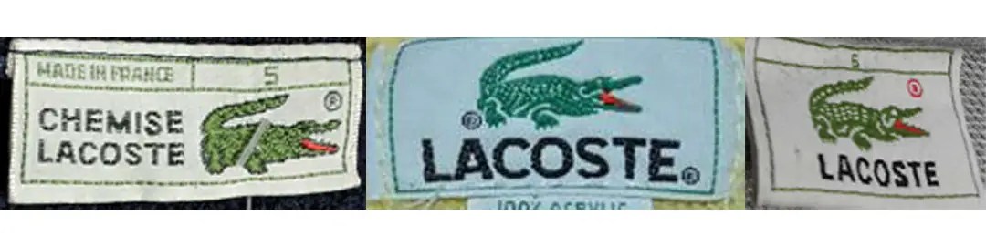 Vintage lacoste tags cheap