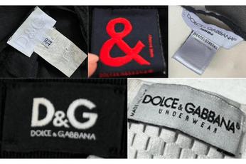 Authentic dolce and gabbana label clearance