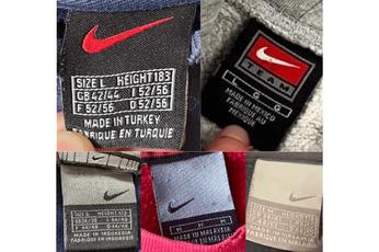 Etiquetas de ropa nike shop