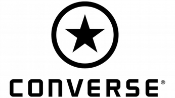 Converse logo black and white on sale