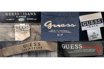 Guess jeans label discount