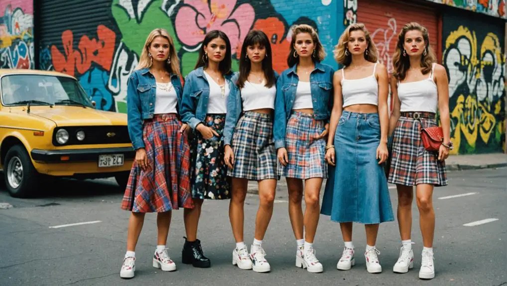 90s long skirt outfit new arrivals
