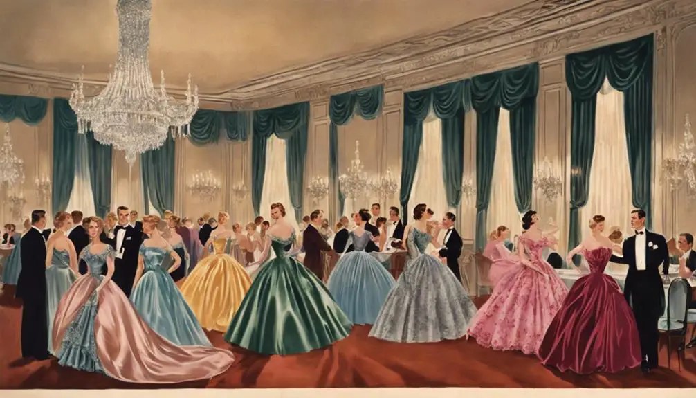 Women s Silk Evening Gowns in the 1950s Vintage Clothing Guides