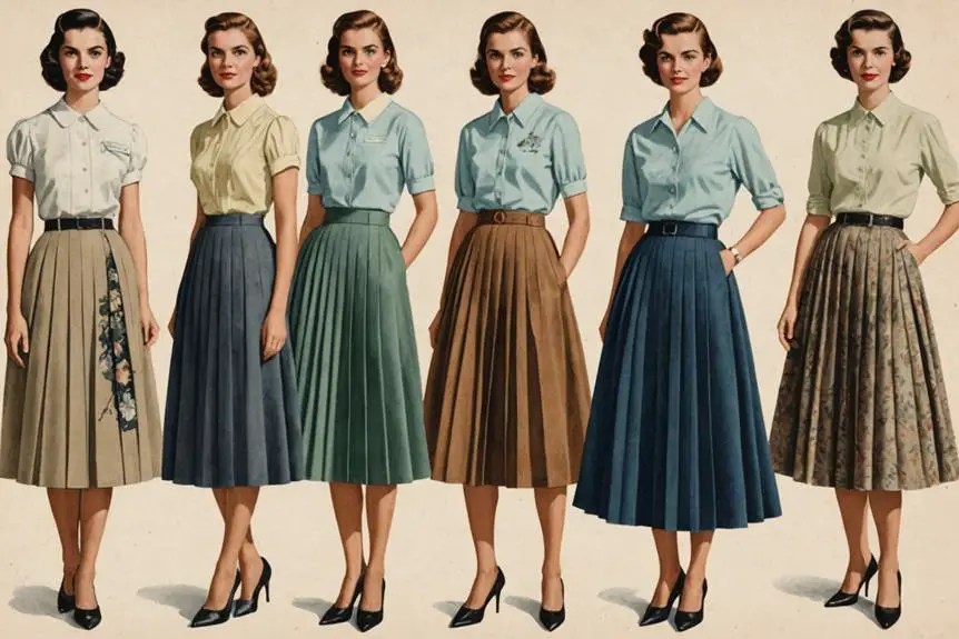 The History of the Pleated Skirt Vintage Clothing Guides