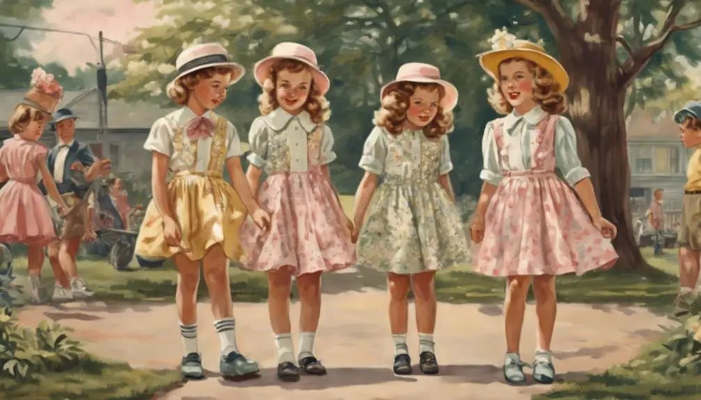 1940s kids fashion top