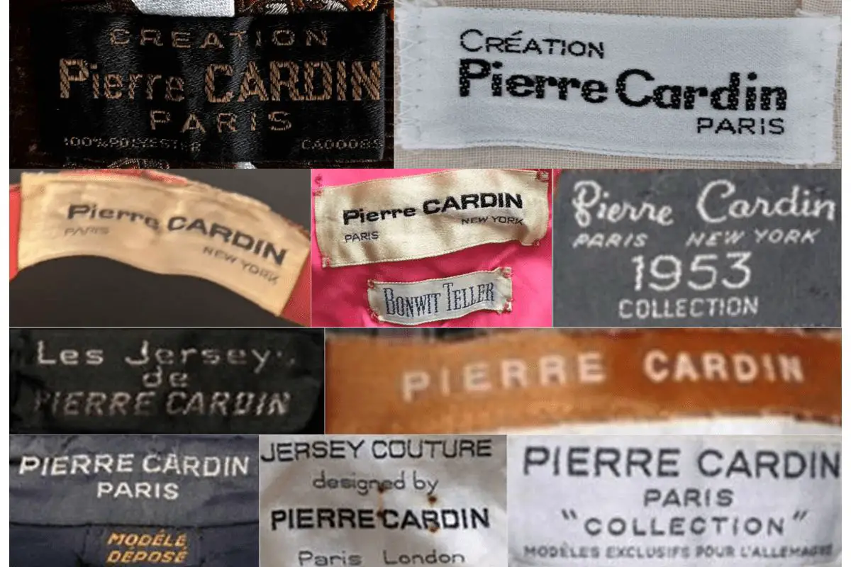 1960s vintage Pierre Cardin tags