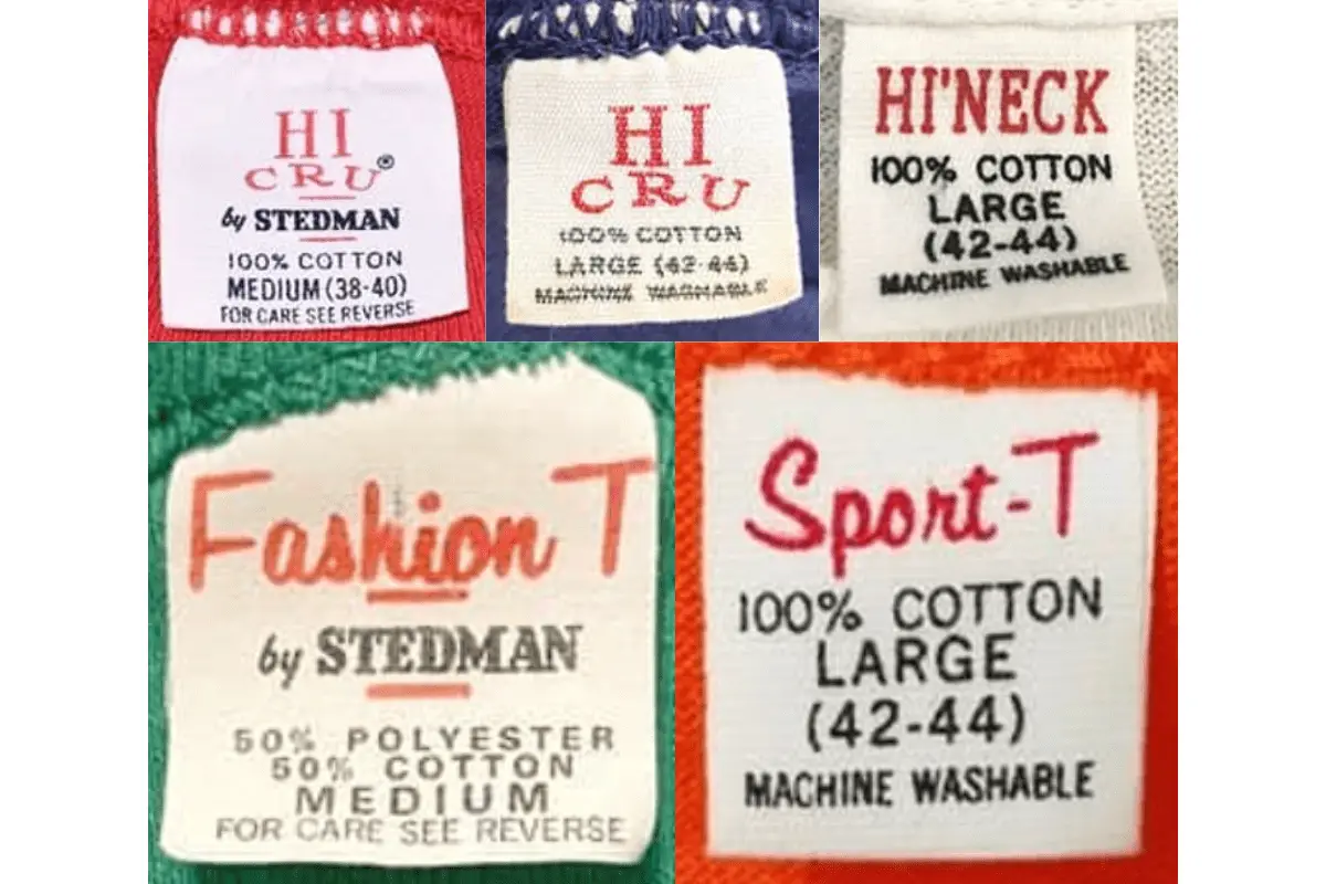 1970s Stedman tags