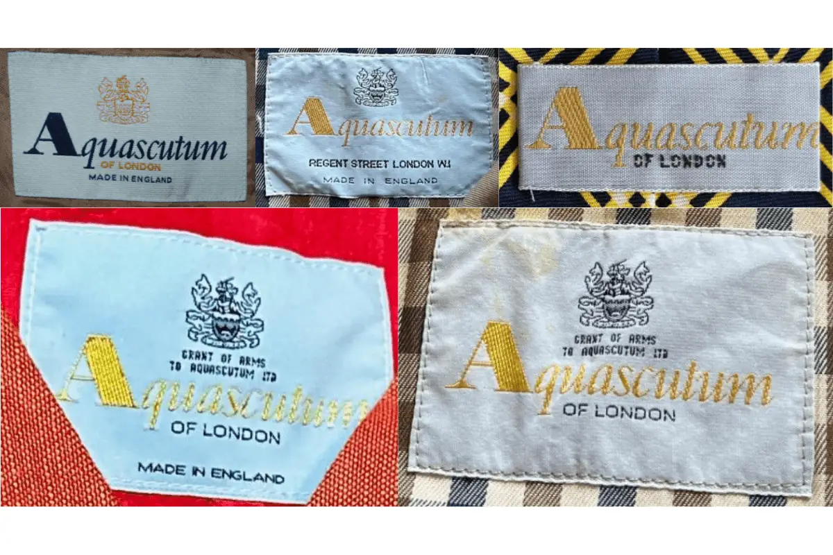 1980s Aquascutum tags