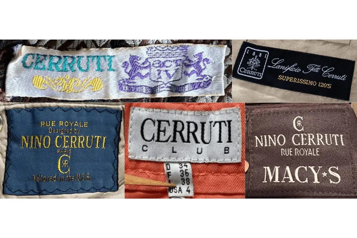 1980s Cerruti tags