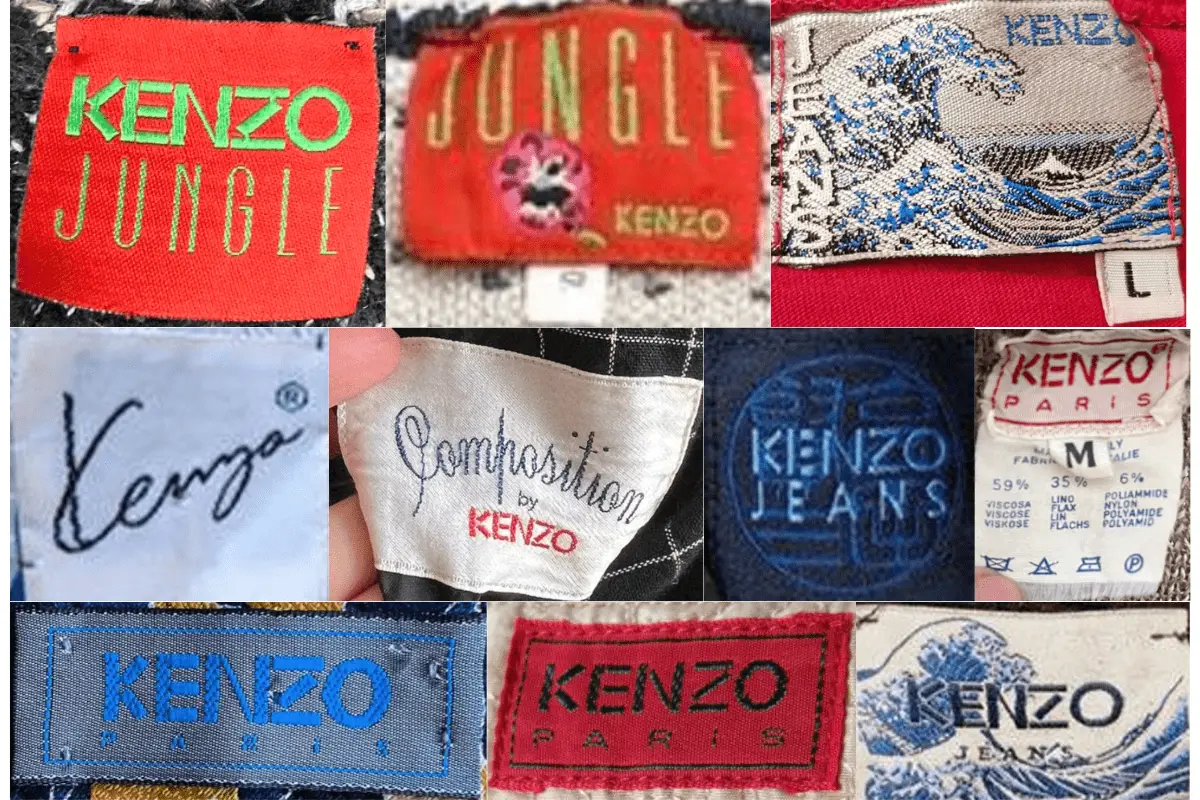 1980s Kenzo tags