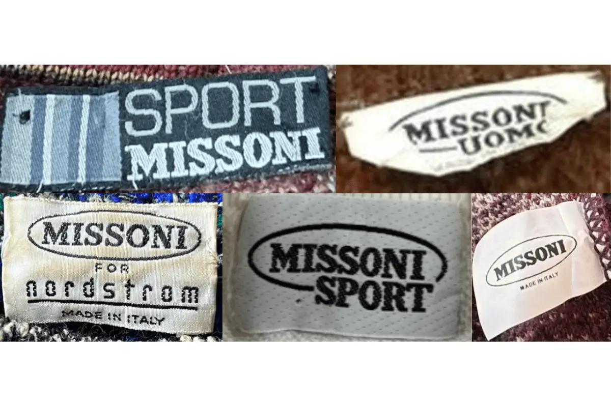 1980s Missoni tags