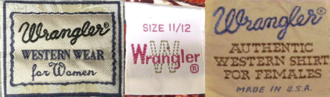 1980s Wrangler tags