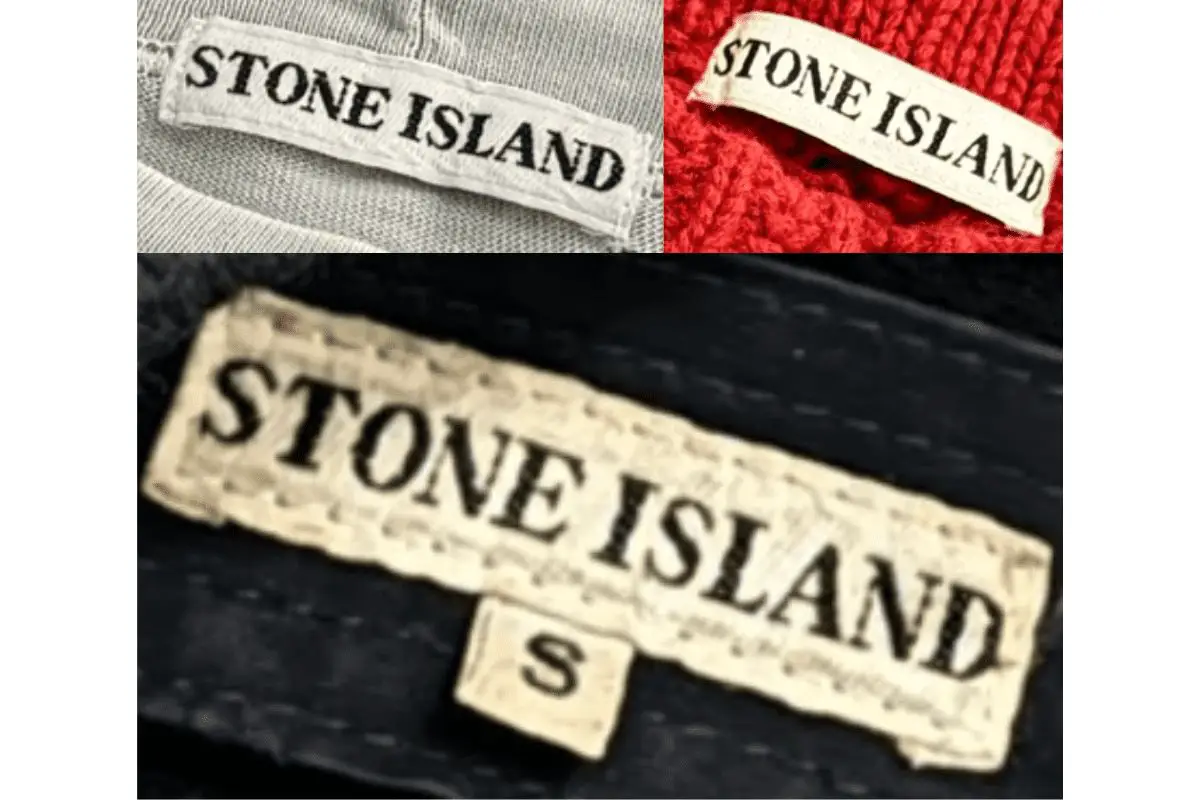 1980s vintage Stone Island tags