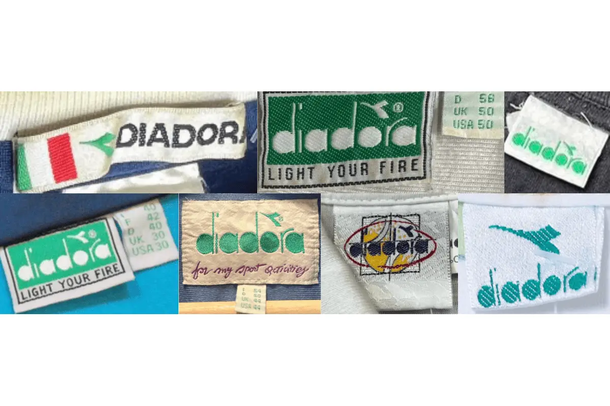 1990s Diadora tags