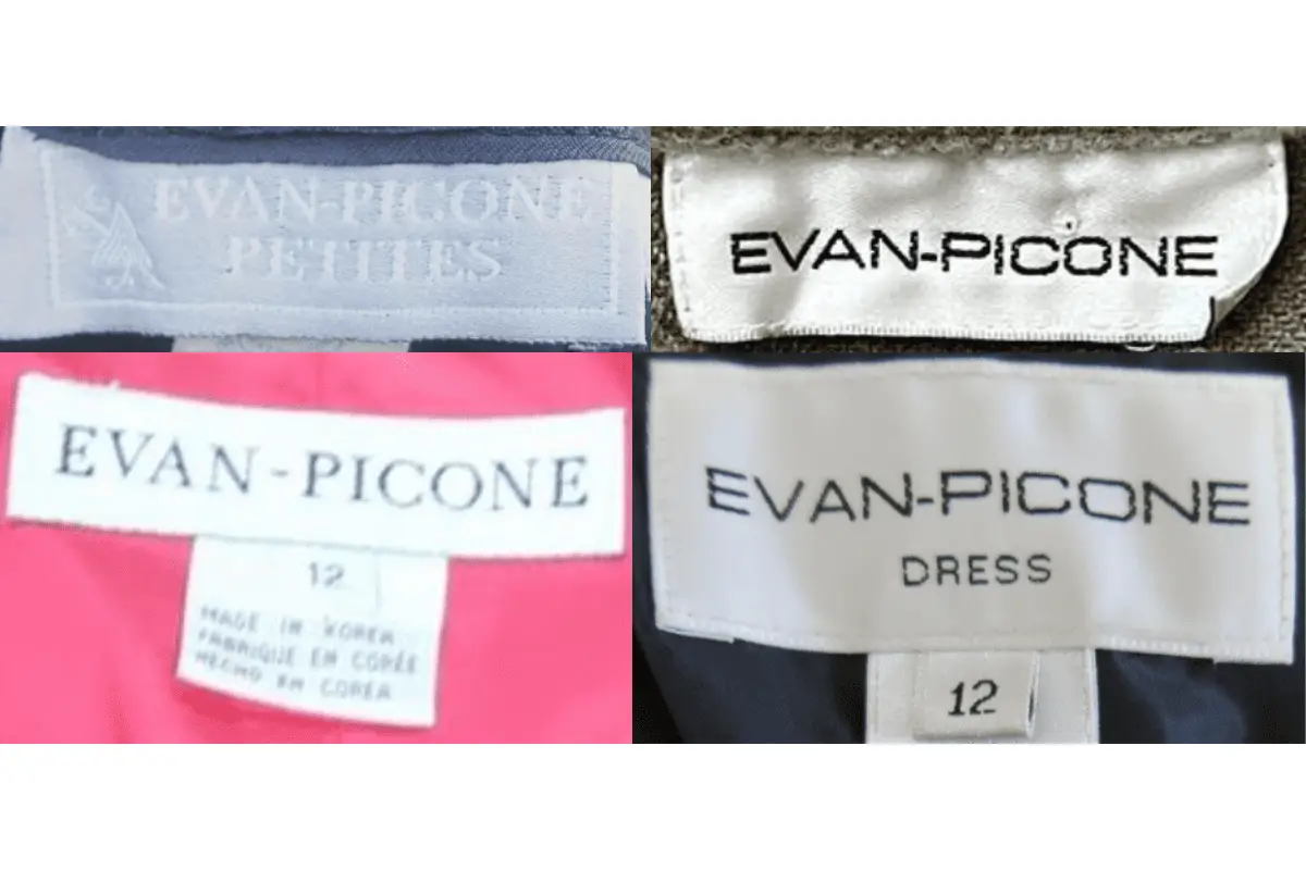 1990s Evan Picone tags