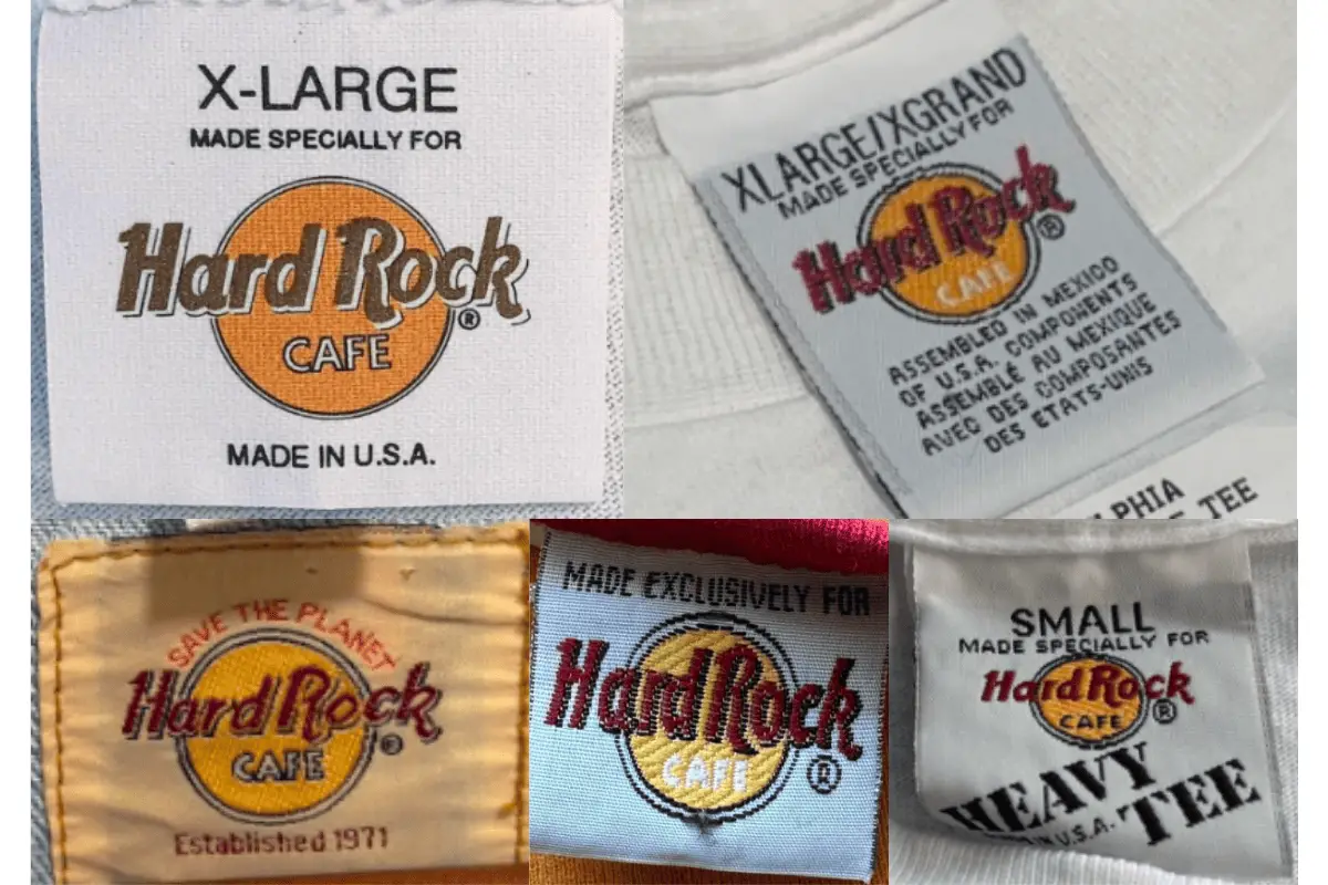 1990s Hard Rock Cafe tags