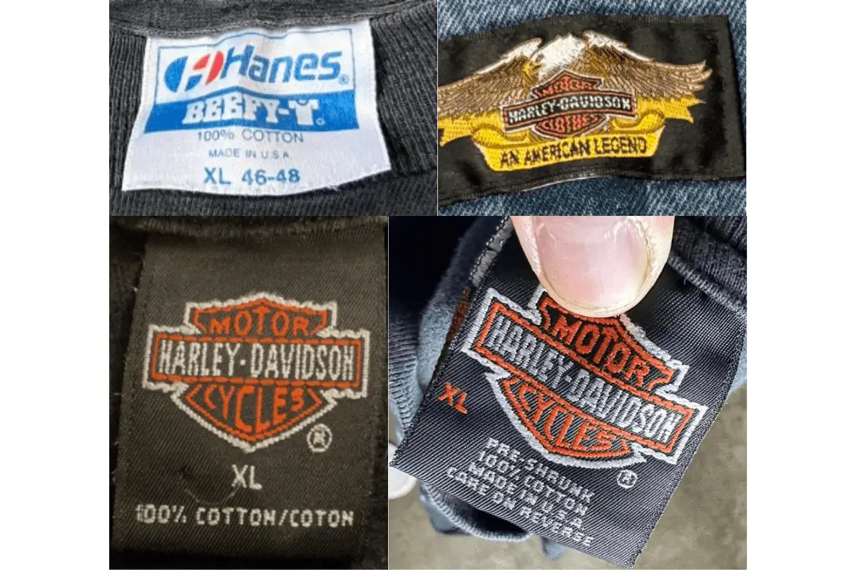 1990s Harley Davidson tags