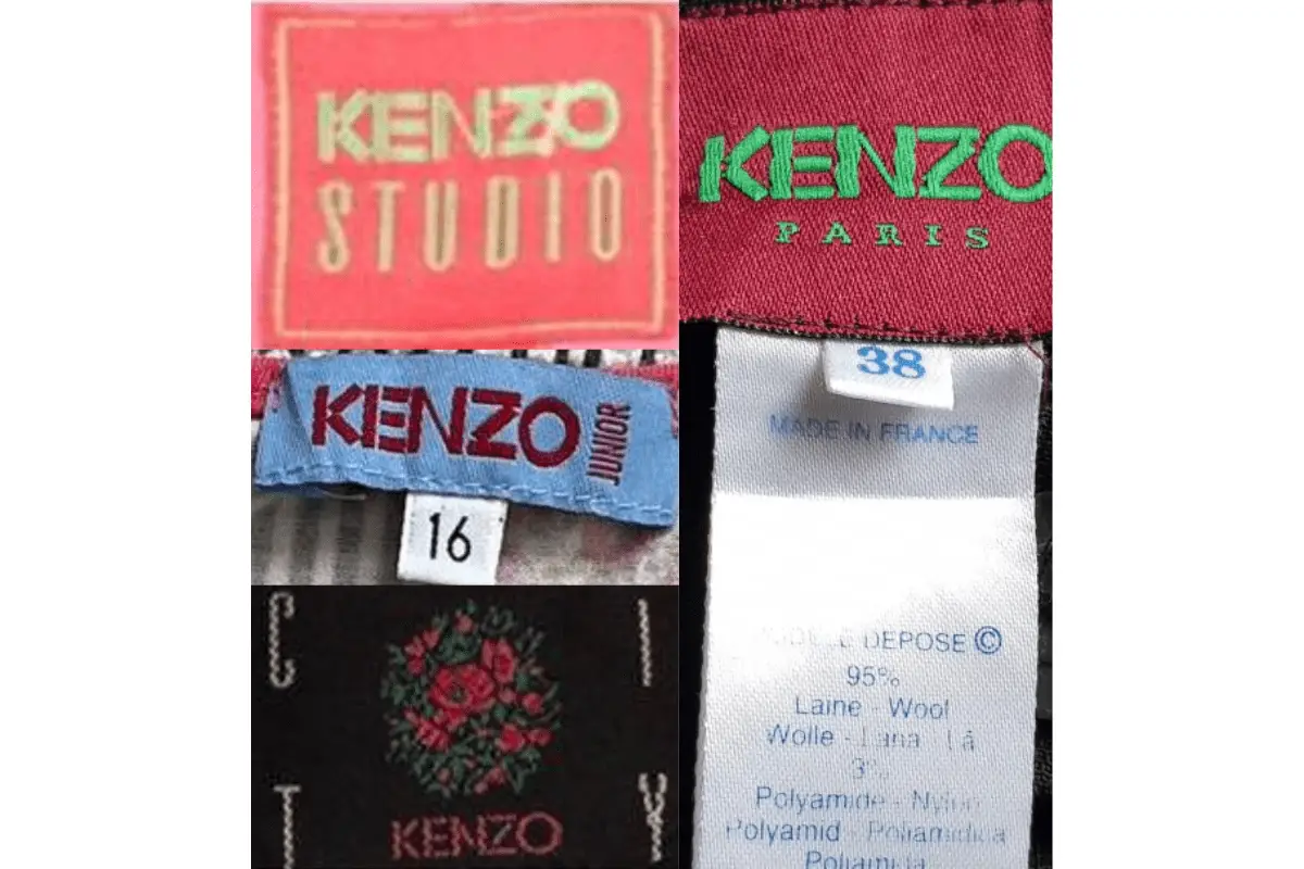 1990s Kenzo tags