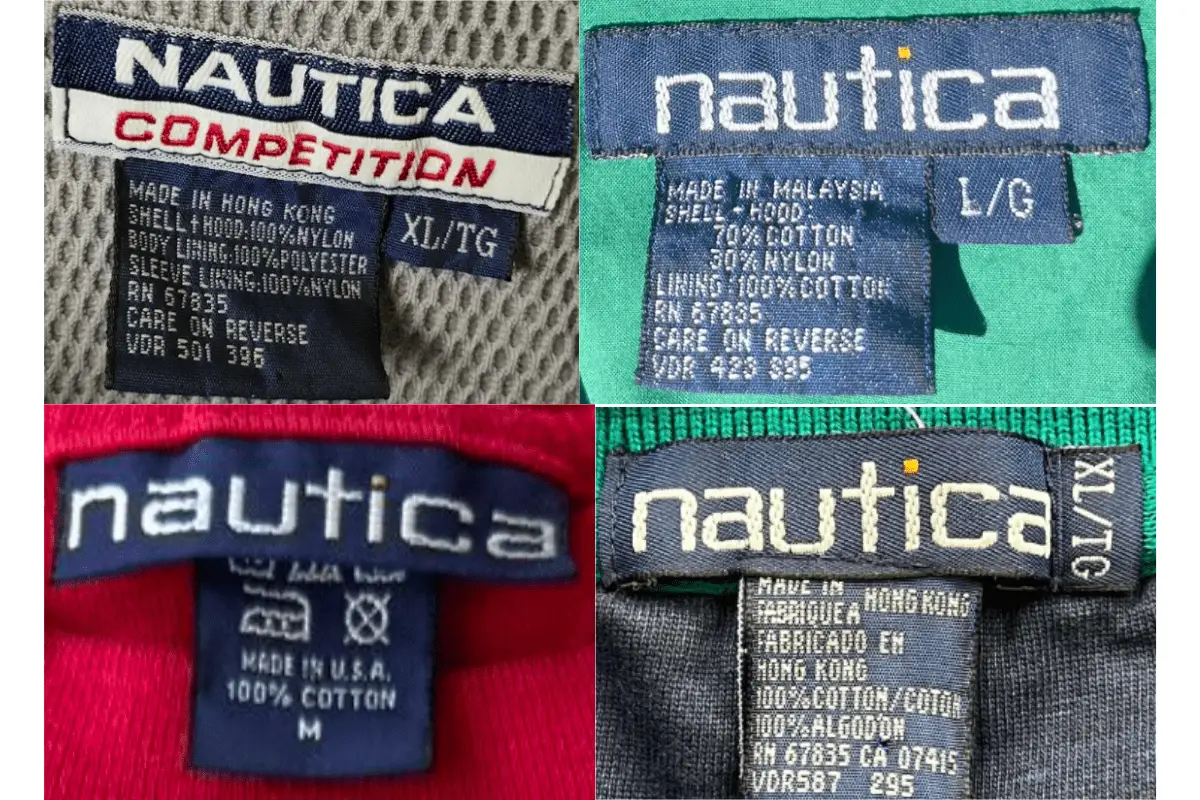 1990s Nautica tags