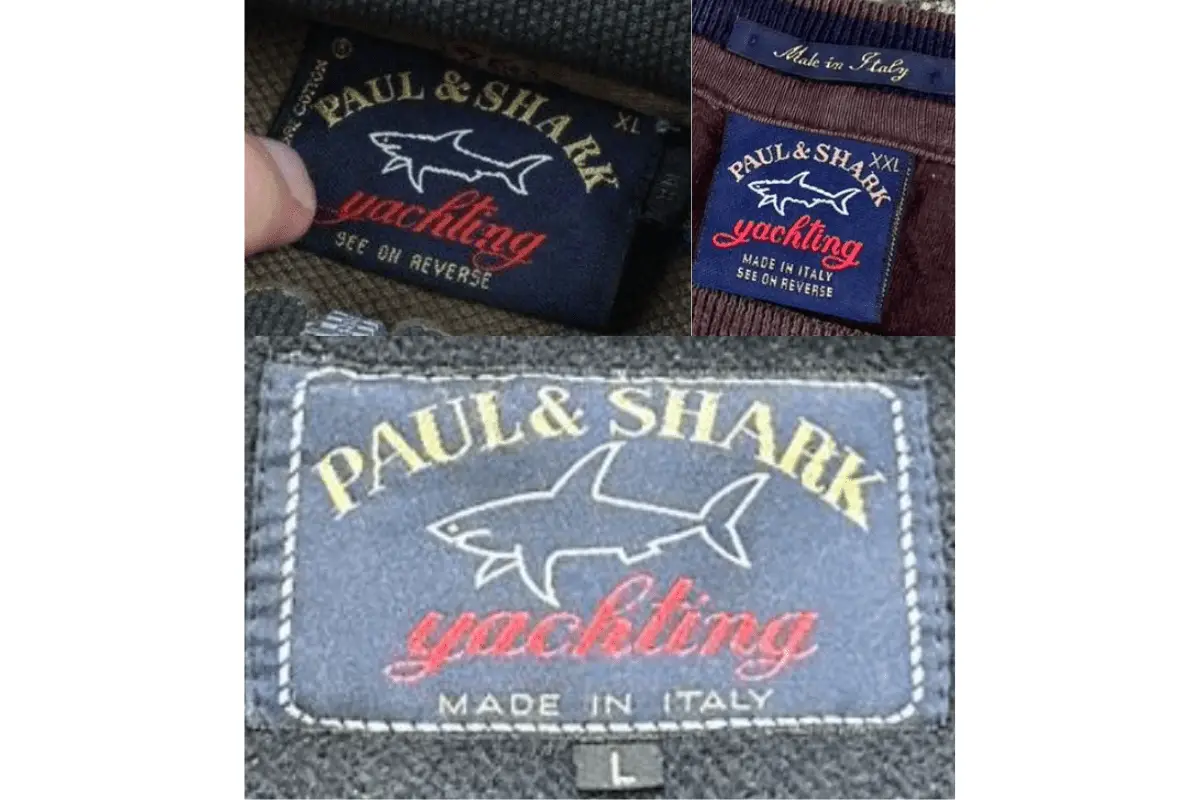 1990s Paul & Shark tags