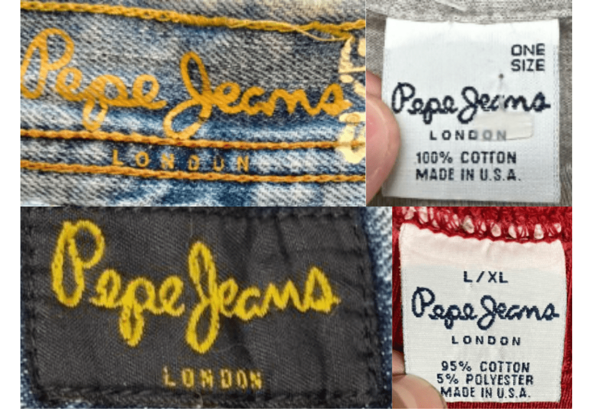 1990s Pepe Jeans tags