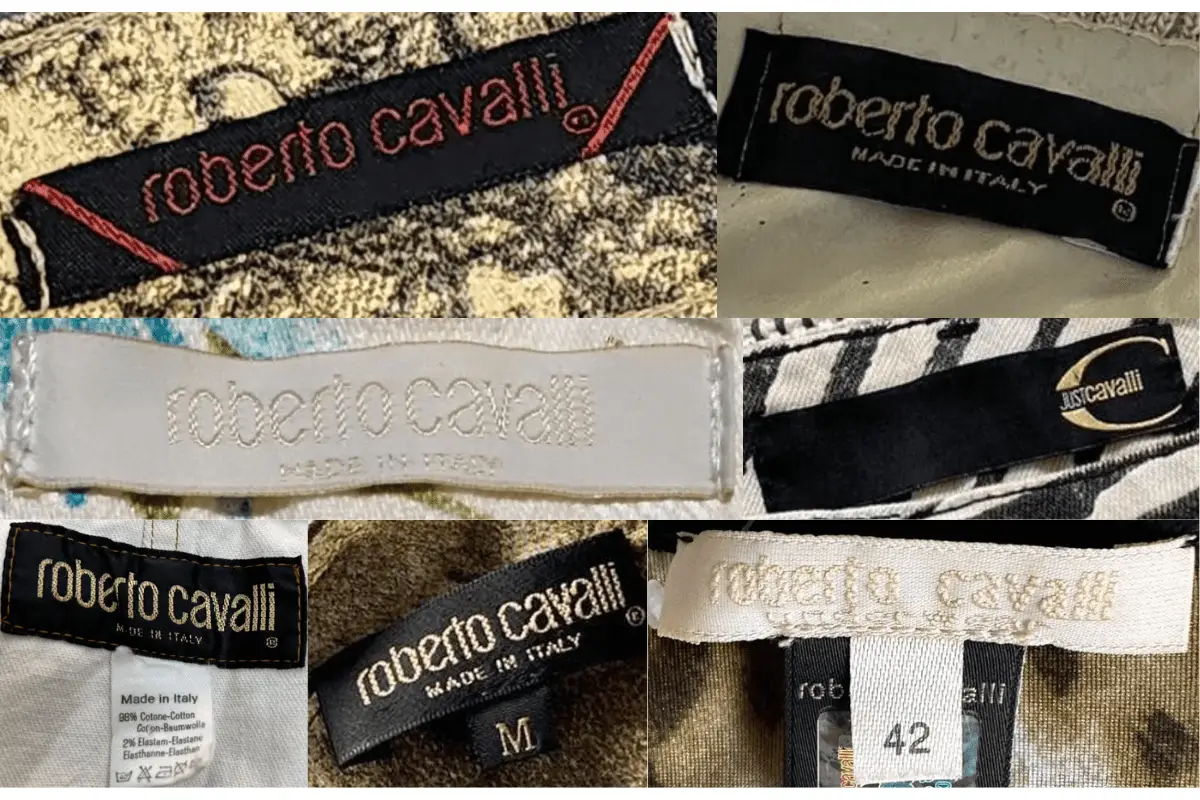 1990s Roberto Cavalli tags