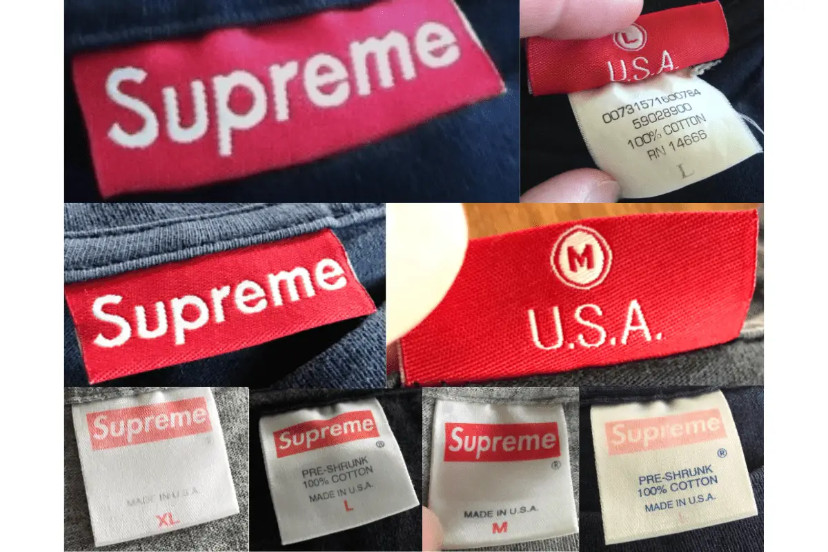 1990s Supreme tags