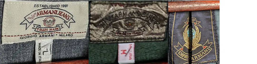 1990s Armani tags