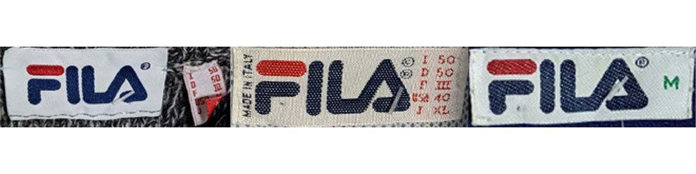 1990s FILA tags