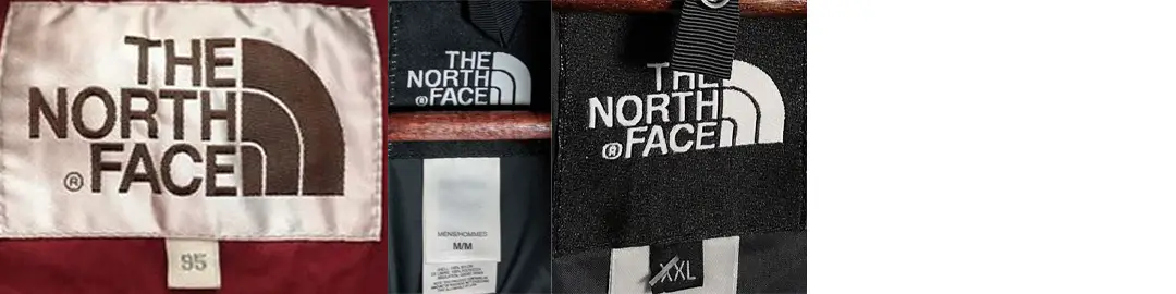 1990s vintage North Face tags