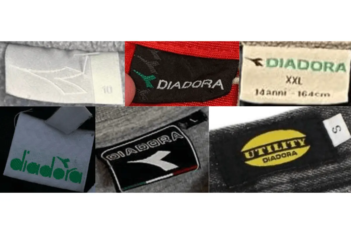 2000s Diadora tags