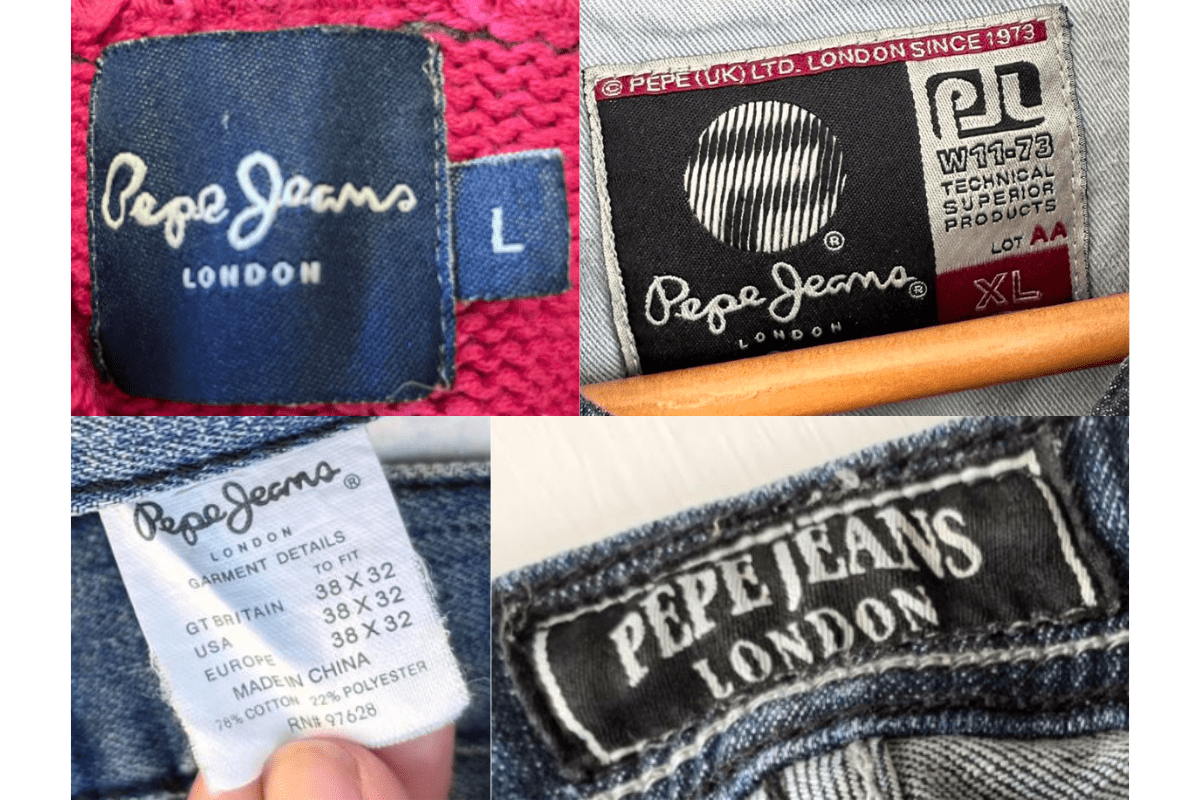 2000s Pepe Jeans tags