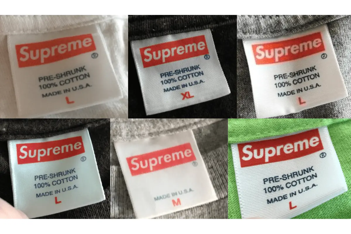 2000s Supreme tags