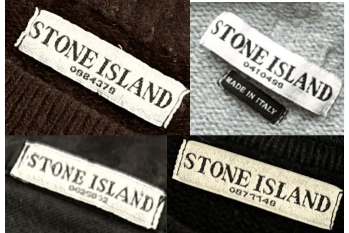 2000s vintage Stone Island tags