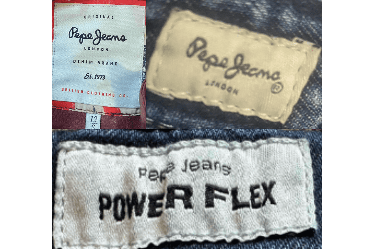 2010s Pepe Jeans tags