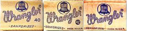 1960s Wrangler tags