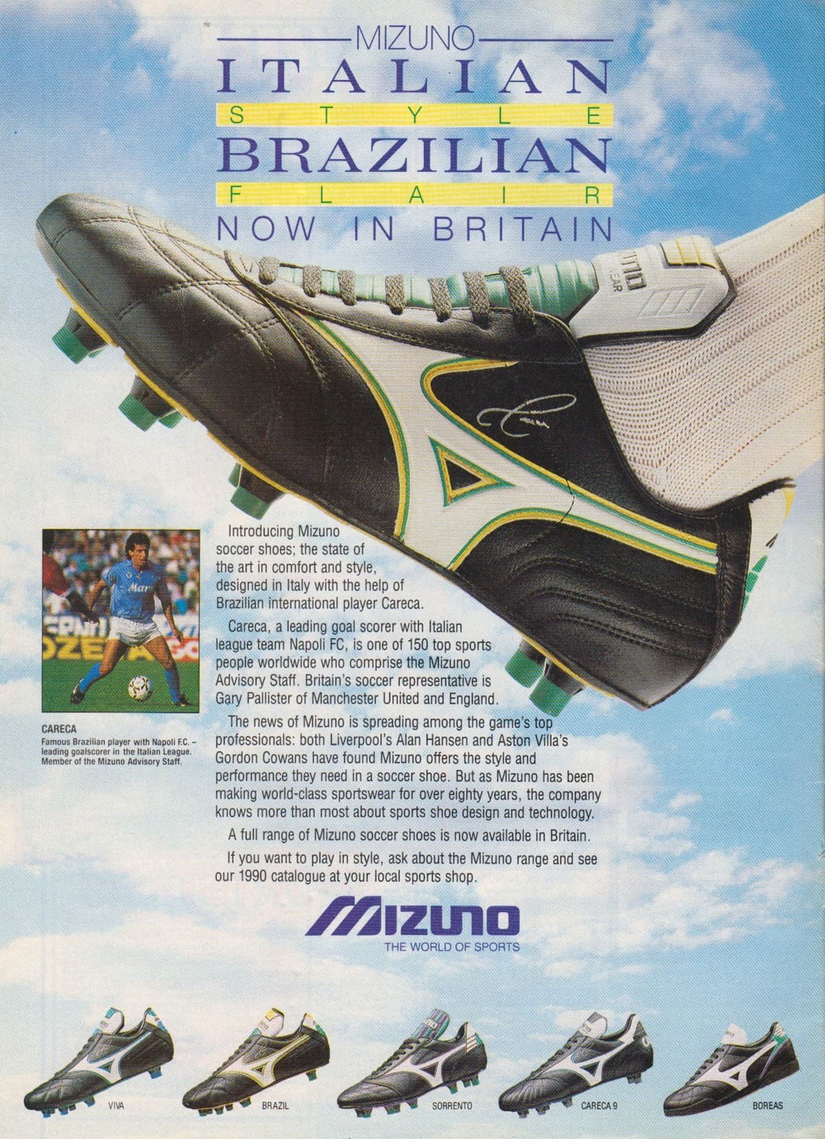 Old Mizuno Advert Vintage Clothing Guides