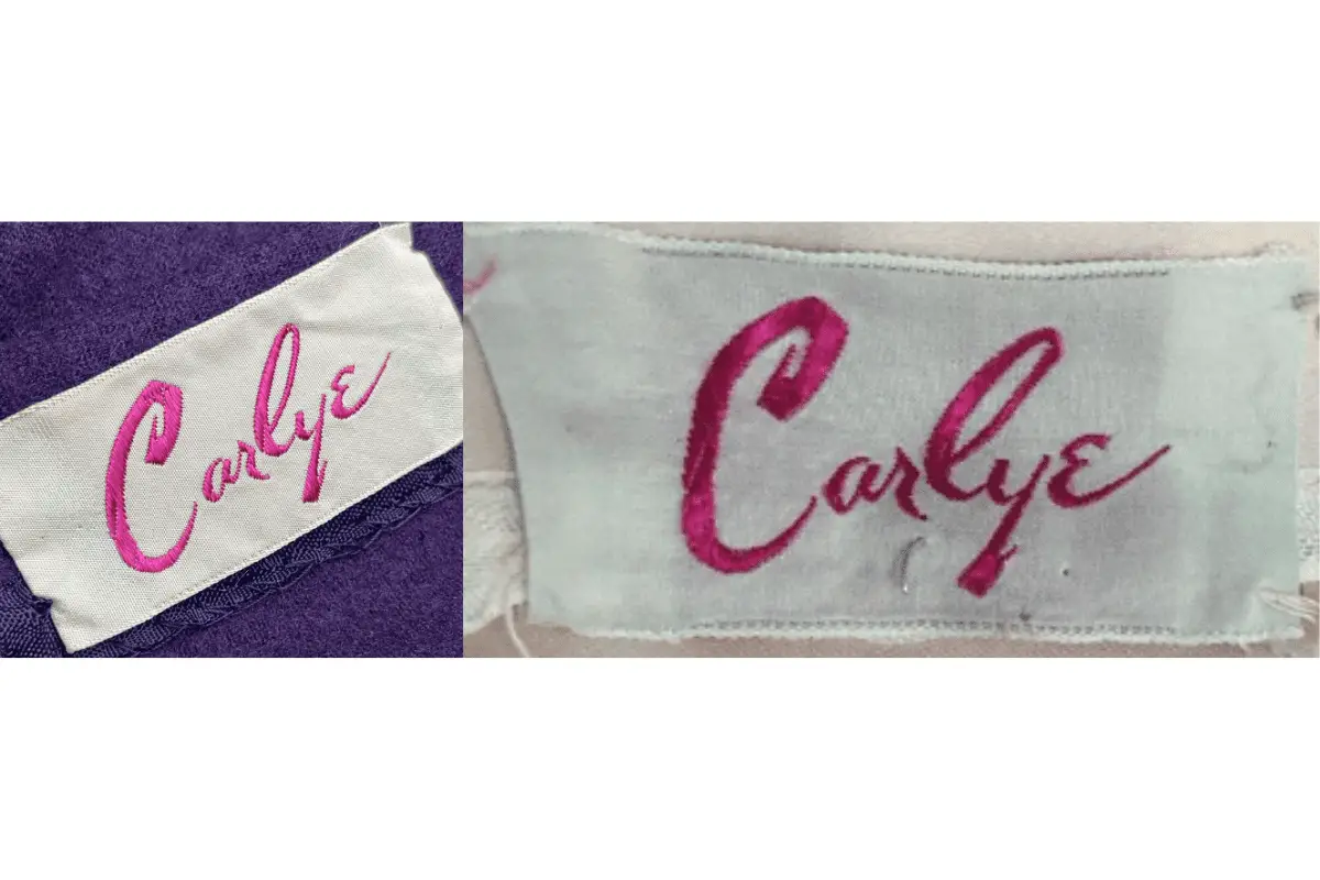 1950s Carlye tags