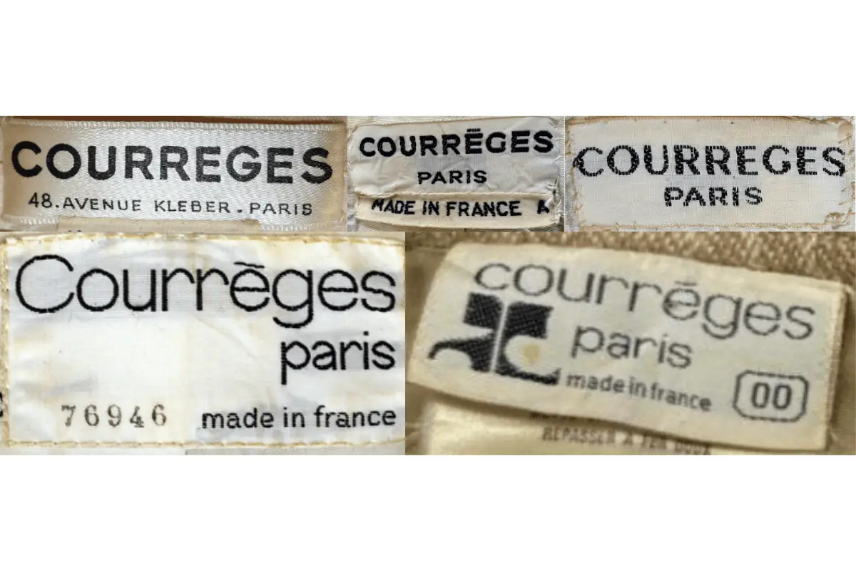 1960s Courreges tags