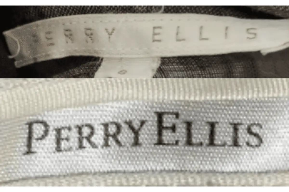 1970s Perry Ellis tags