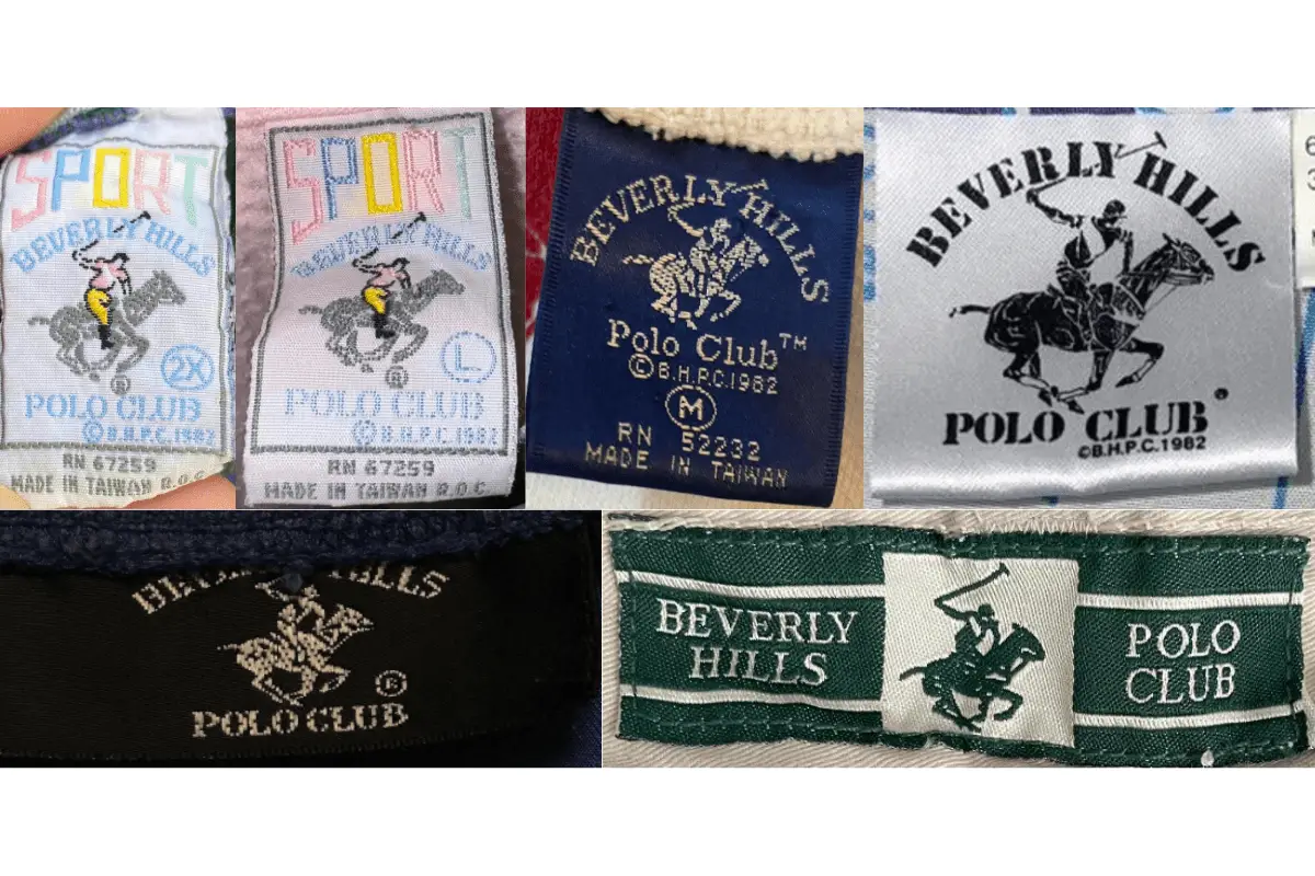 1980s Beverly Hills Polo Club tags