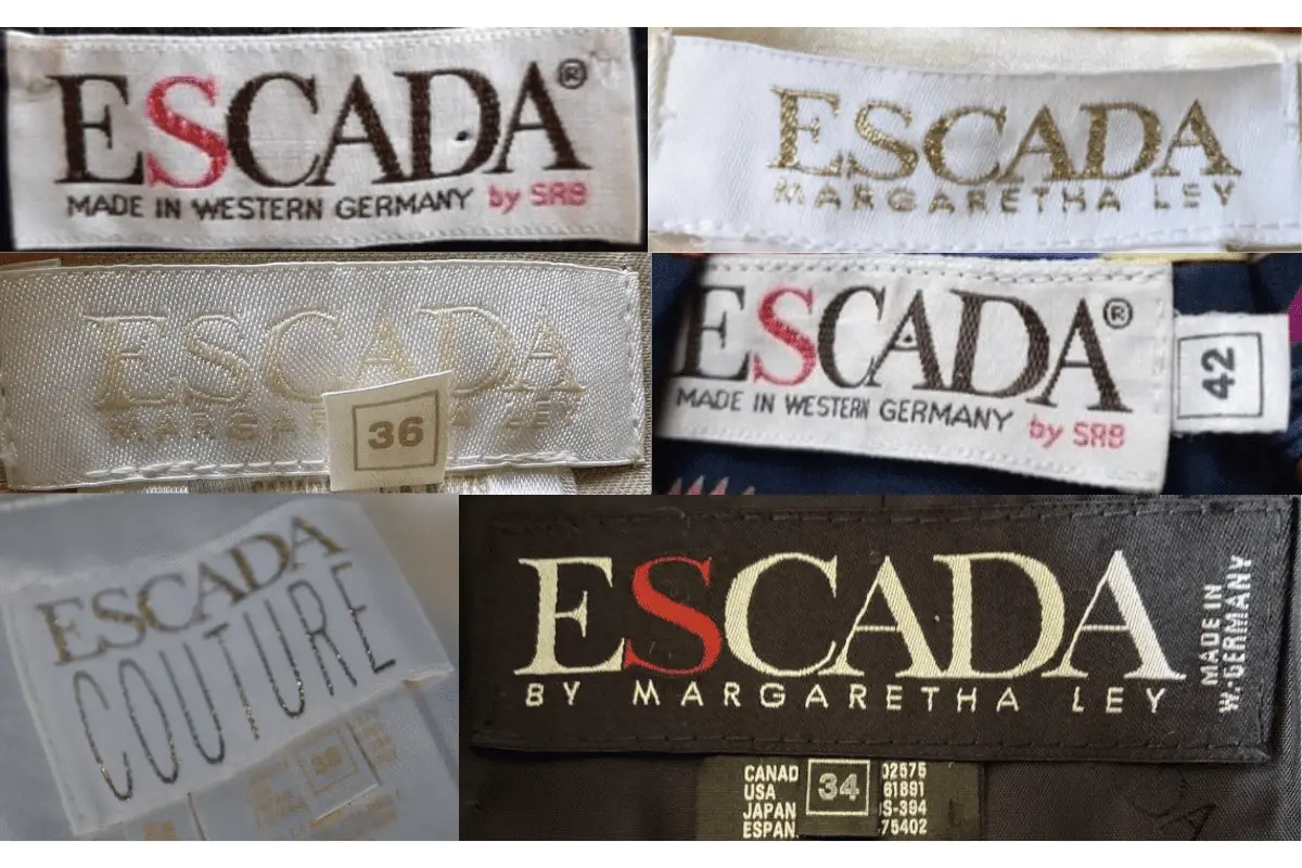 1980s Escada tags