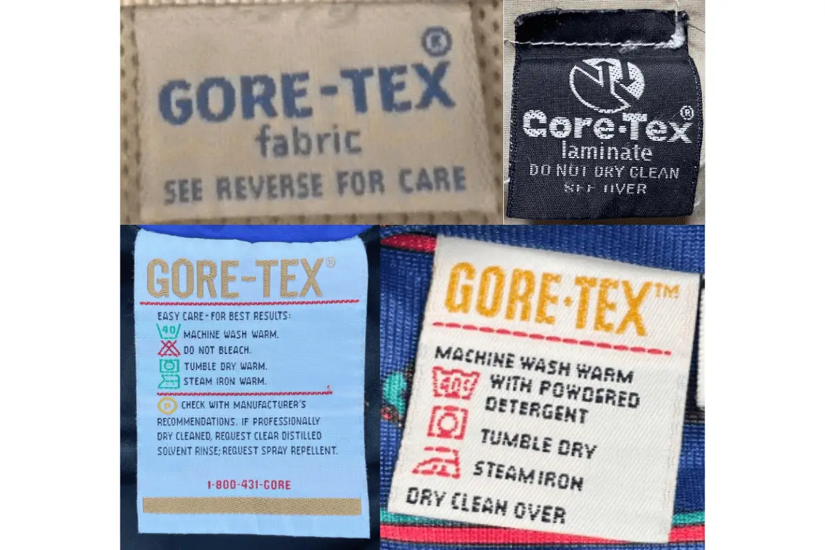 1980s Gore-tex tags