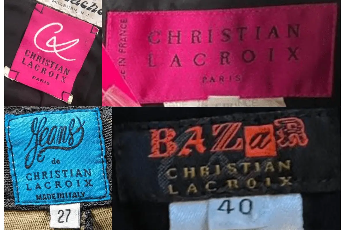 1990s Christian Lacroix tags