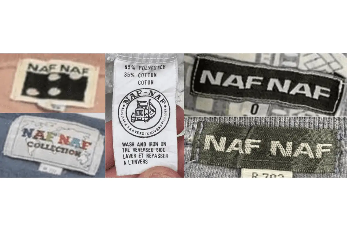 1990s Naf Naf tags