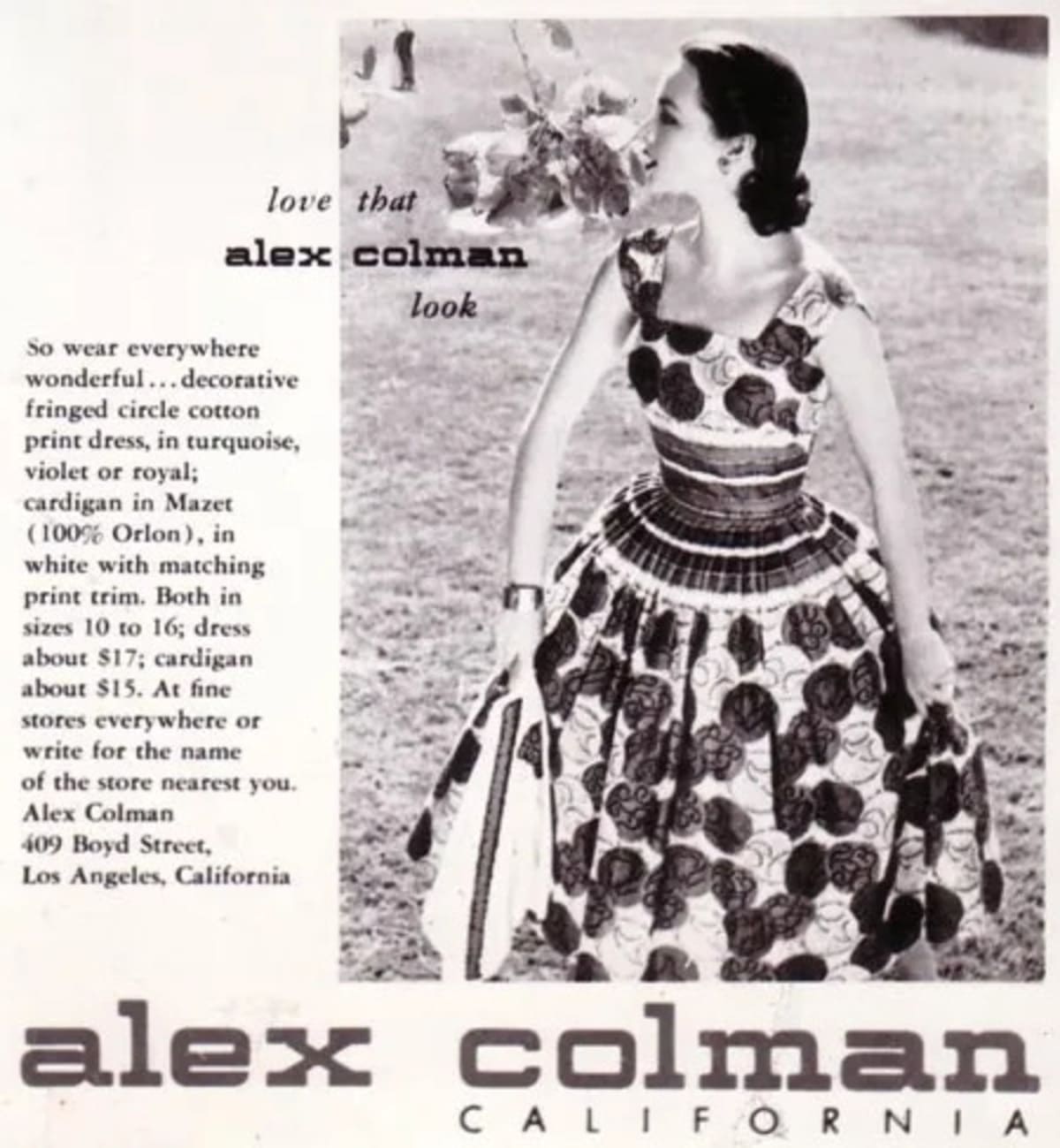 Old Alex Colman Advert